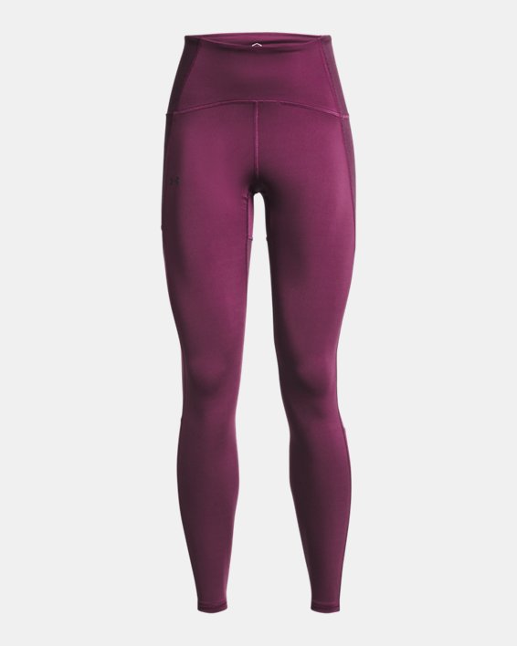 Women's UA RUSH™ HeatGear® No-Slip Waistband Full-Length Leggings, Purple, pdpMainDesktop image number 5